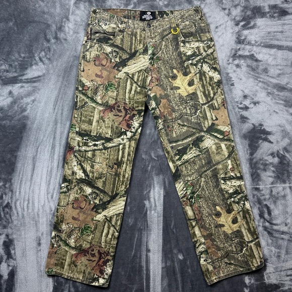 Mossy Oak Other - Mossy Oak Pants Mens 36x32 Green Camo Break-Up Infinity Cotton Hunting Trousers